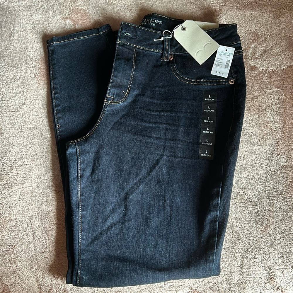 NWT Maurice’s High Rise Denim Flex Jeggings Size L